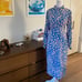 Never Fully Dressed Pink and Blue Leopard Dress Long Sleeve