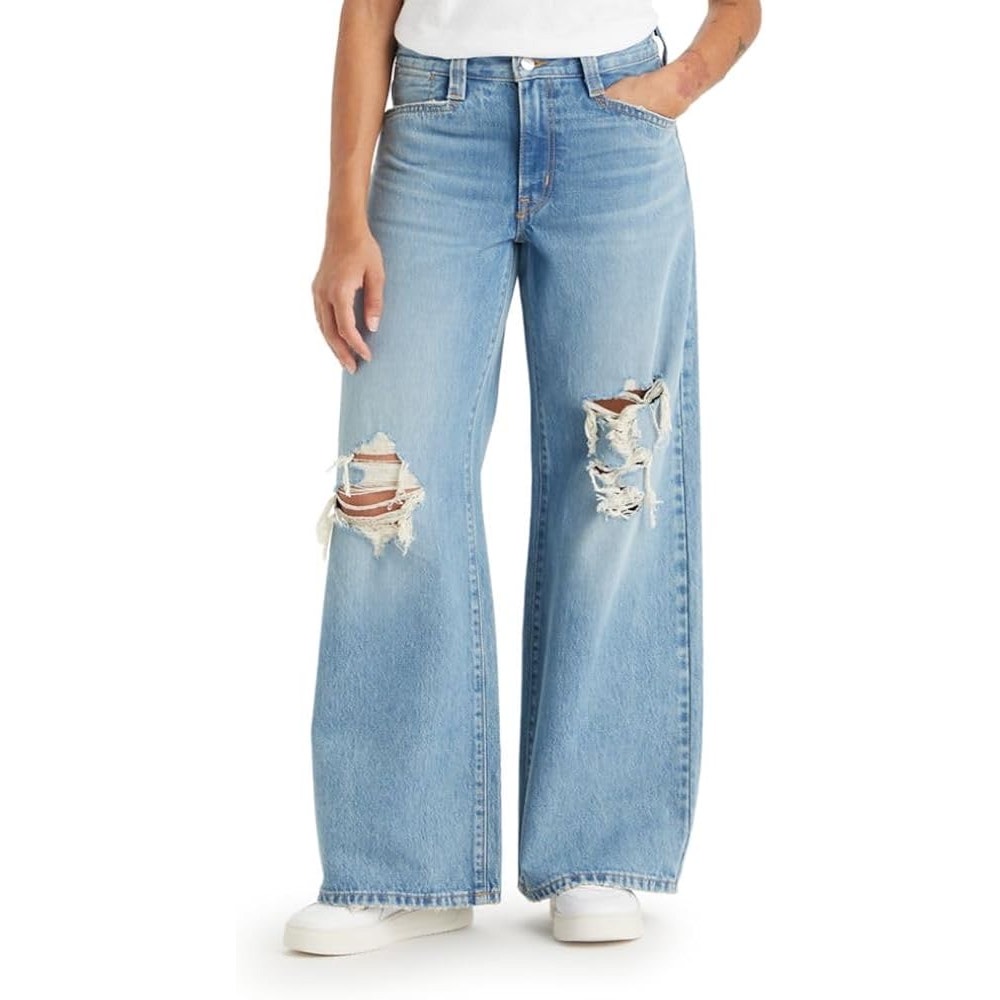 Levi's Women's Mid-Rise 94's Baggy Wide Leg Jeans - Not In The Mood 26 x 31