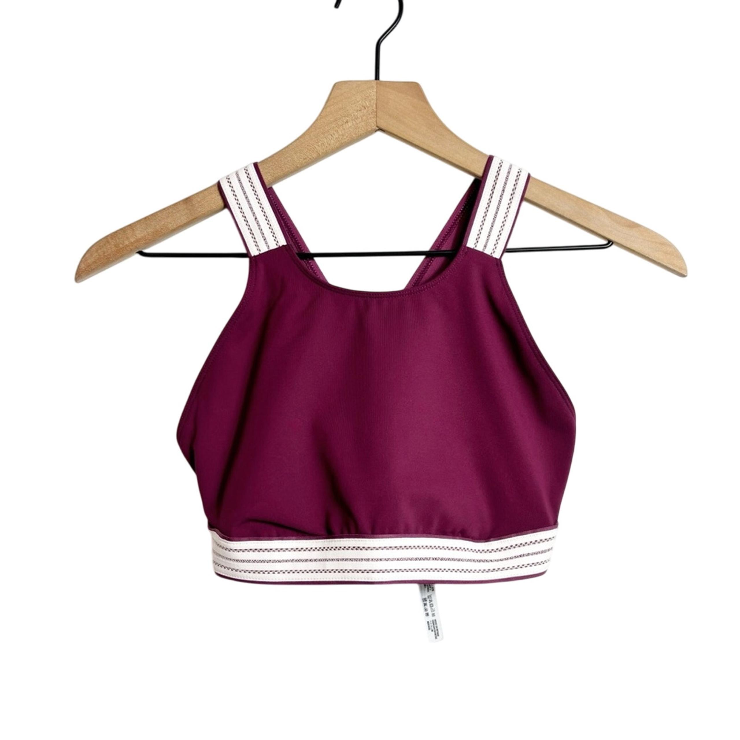 FREE PEOPLE MOVEMENT PRACTICE MAKES PERFECT WINE WOMEN ATHLETIC BRA SIZE XS