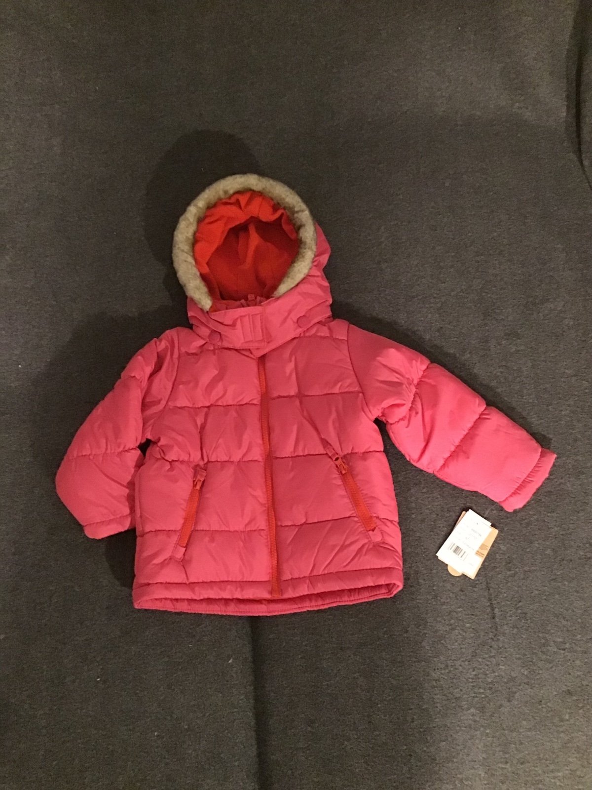NEW Carters pink snow winter jacket coat size 4T