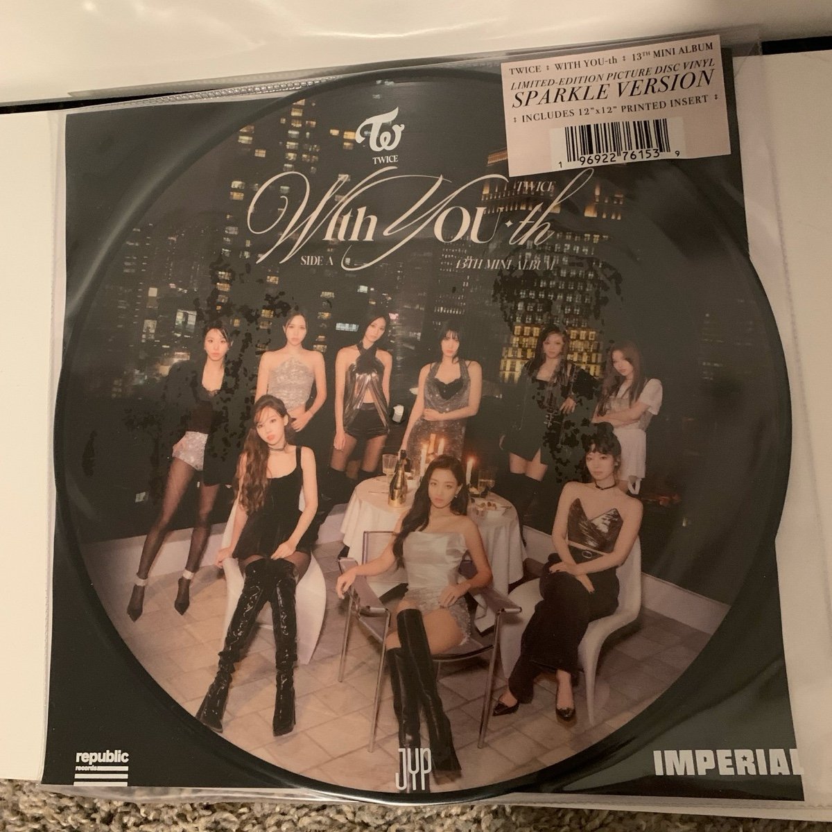 TWICE: WITH YOU-th album LIMITED-EDITION PICTURE DISC VINYL Sparkle versions: