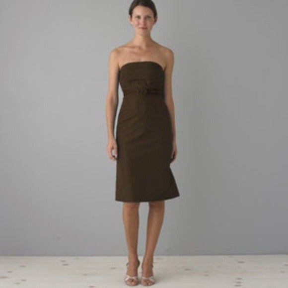 J Crew Silk Strapless Dress