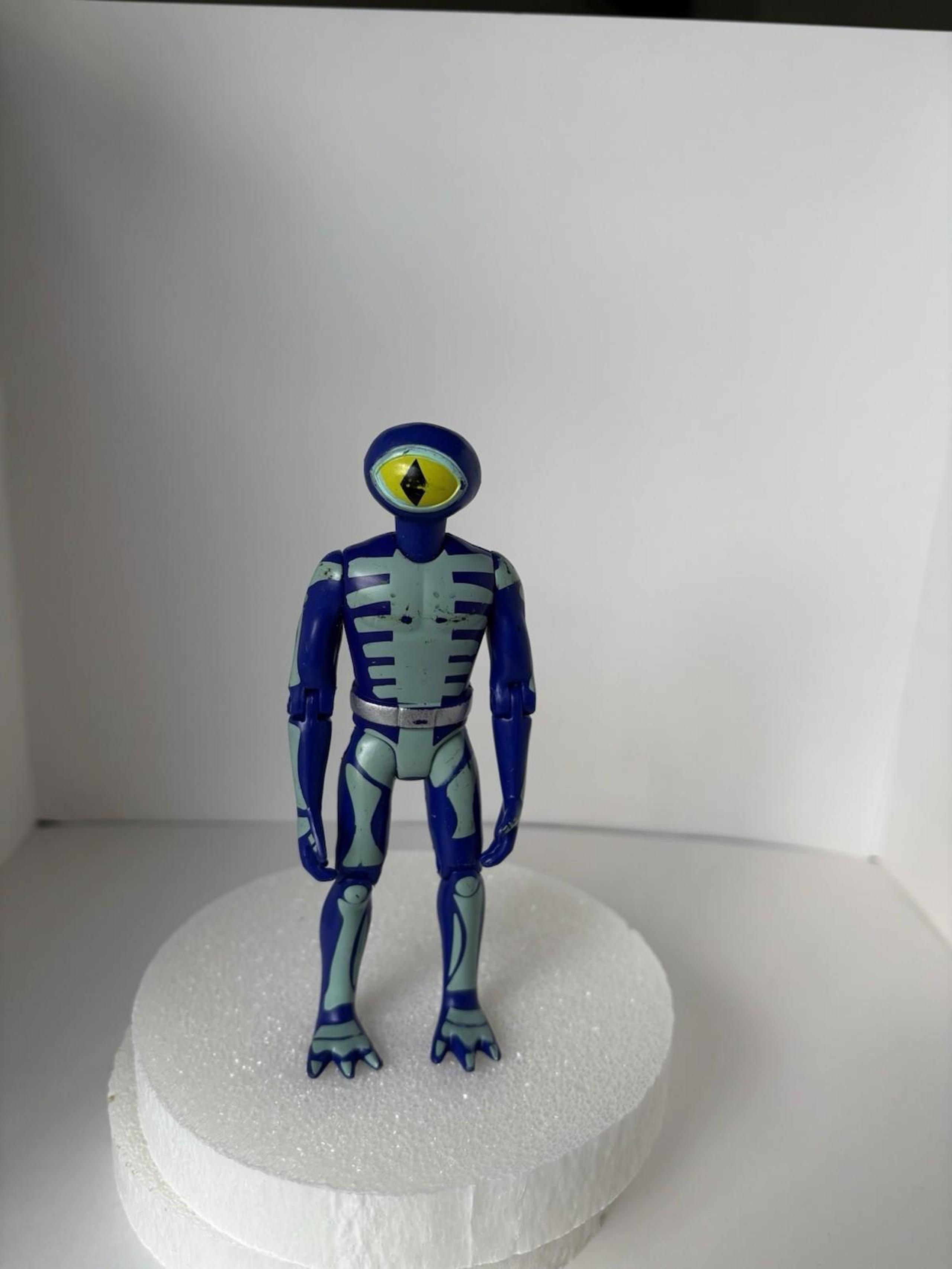 2007 Scooby-Doo Cartoon Skeleton Man 5 Action Figure Hanna-Barbera Blue One Eye