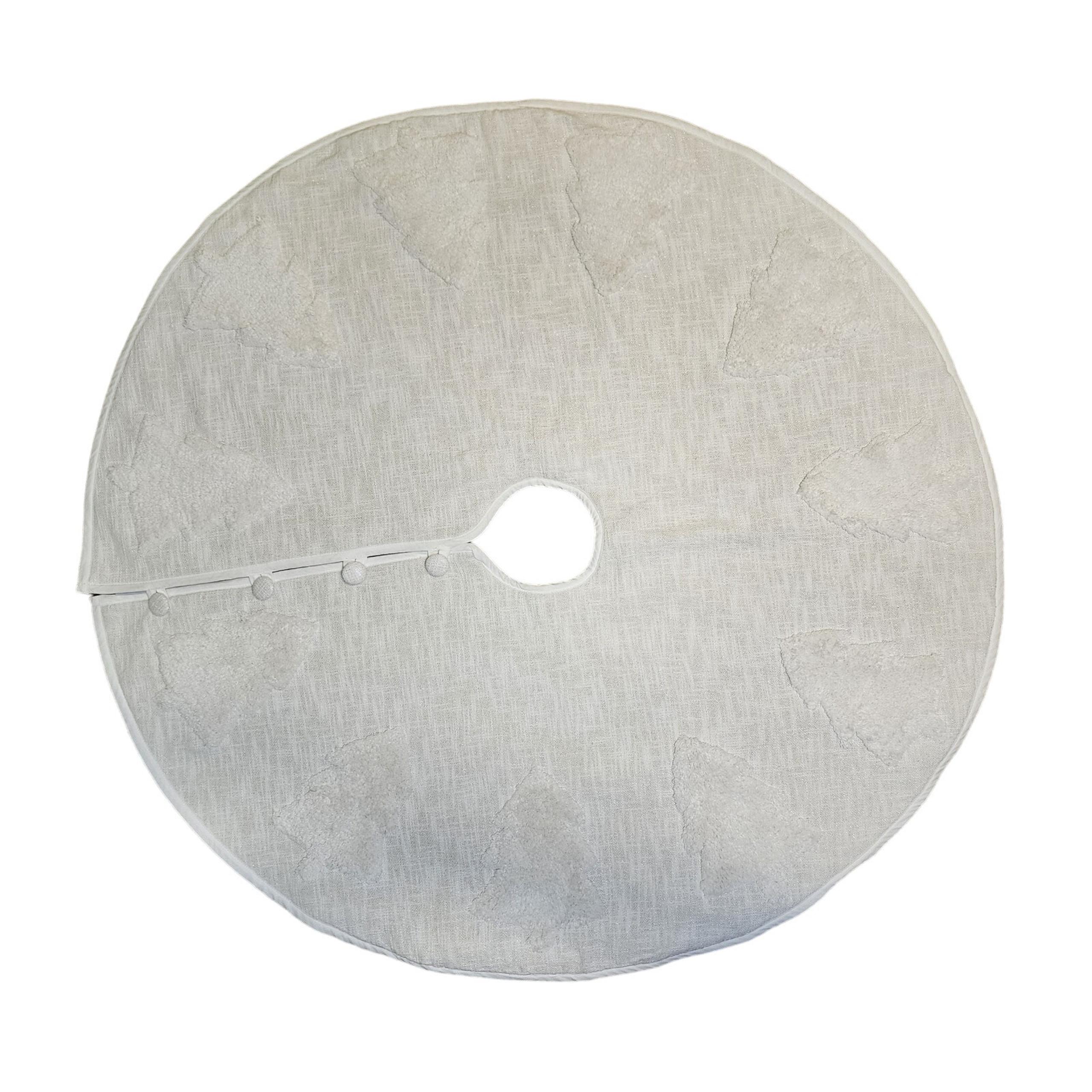 Shabby Chic Tree Skirt Christmas Trees White
