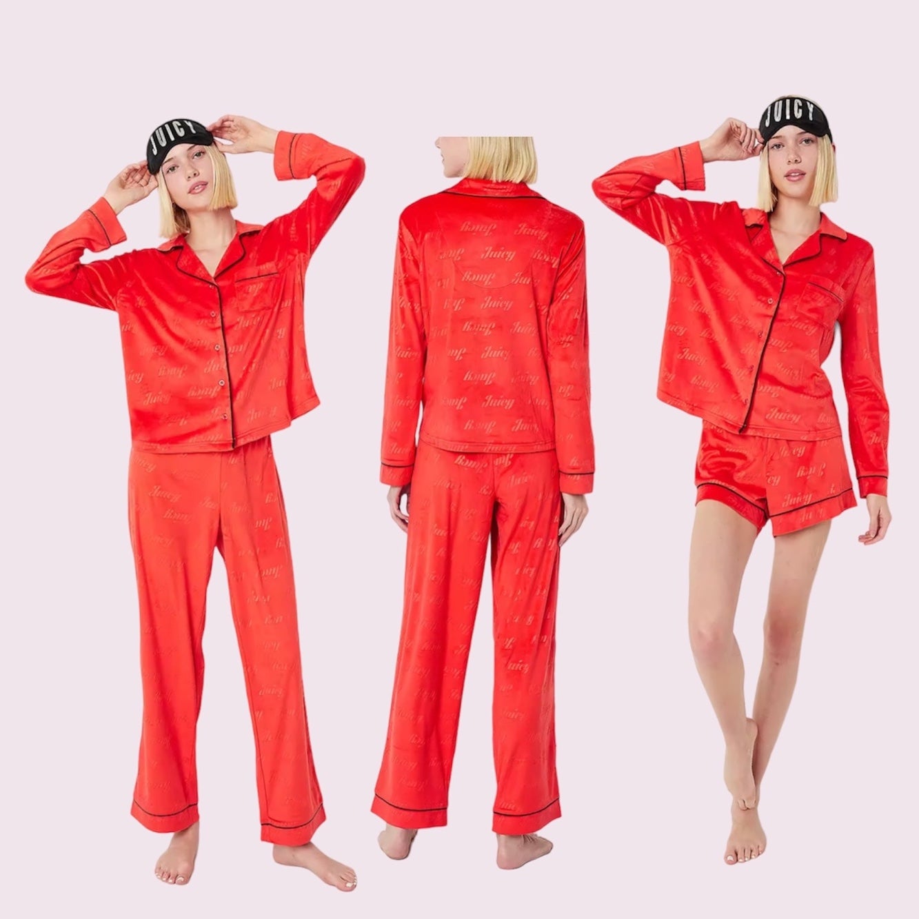 Juicy Couture Red 4PC Pajama
