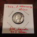 1942 p silver Mercury dime with bands