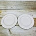 Gibson GOLDEN EMBRACE Embossed Curves Rim Gold Ring Salad Dessert Plates Set 4