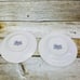 Gibson GOLDEN EMBRACE Embossed Curves Rim Gold Ring Salad Dessert Plates Set 4
