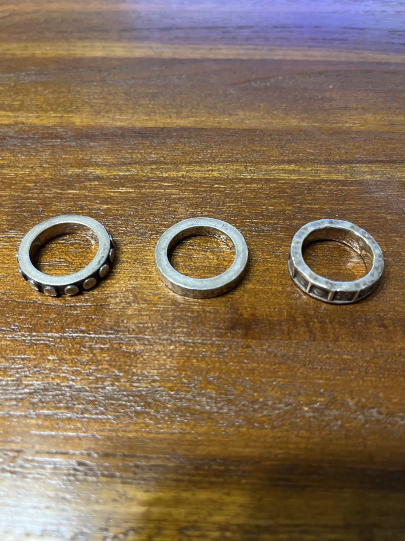 WERKSTATT:MUNCHEN Triple Ring Silver