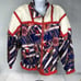 Vintage Lavon 80s 90s Windbreaker Jacket Size Large White Blue Red Sailor Anchor