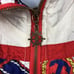 Vintage Lavon 80s 90s Windbreaker Jacket Size Large White Blue Red Sailor Anchor