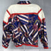 Vintage Lavon 80s 90s Windbreaker Jacket Size Large White Blue Red Sailor Anchor