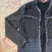 2000s Boho Chic Blue Distressed Patchwork Jacket