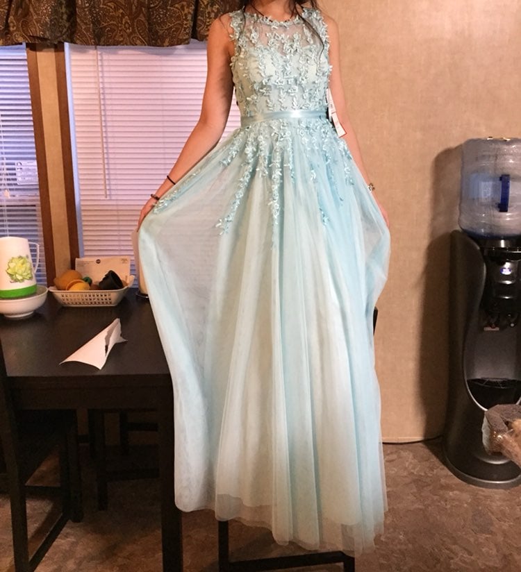 Light Blue Prom Dress