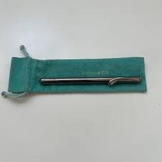Vintage Enamel TIFFANY & Co Elsa Peretti Teardrop Ballpoint Pen Gunmetal Color