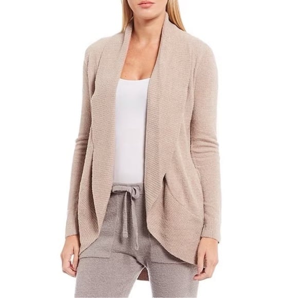 Barefoot Dreams Bamboo Long Sleeve CozyChic Lite Circle Lounge Cardigan Small