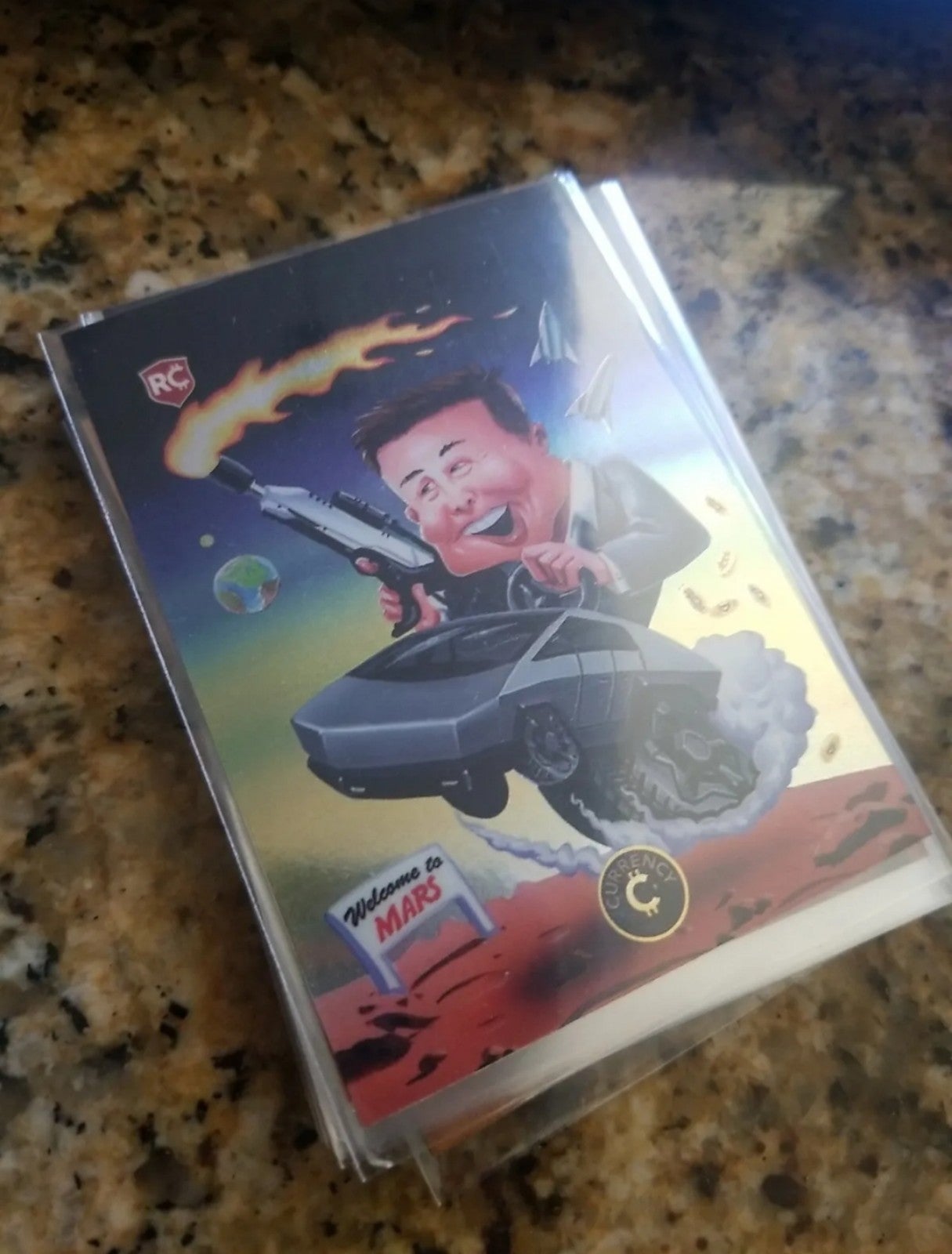 2022 CARDSMITHS CURRENCY 1ST EDITION ELON MUSK SP TESLA #28 crystal sparkle