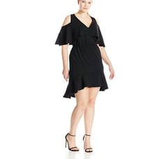 ABS Allen Schwartz Cocktail Dress Black