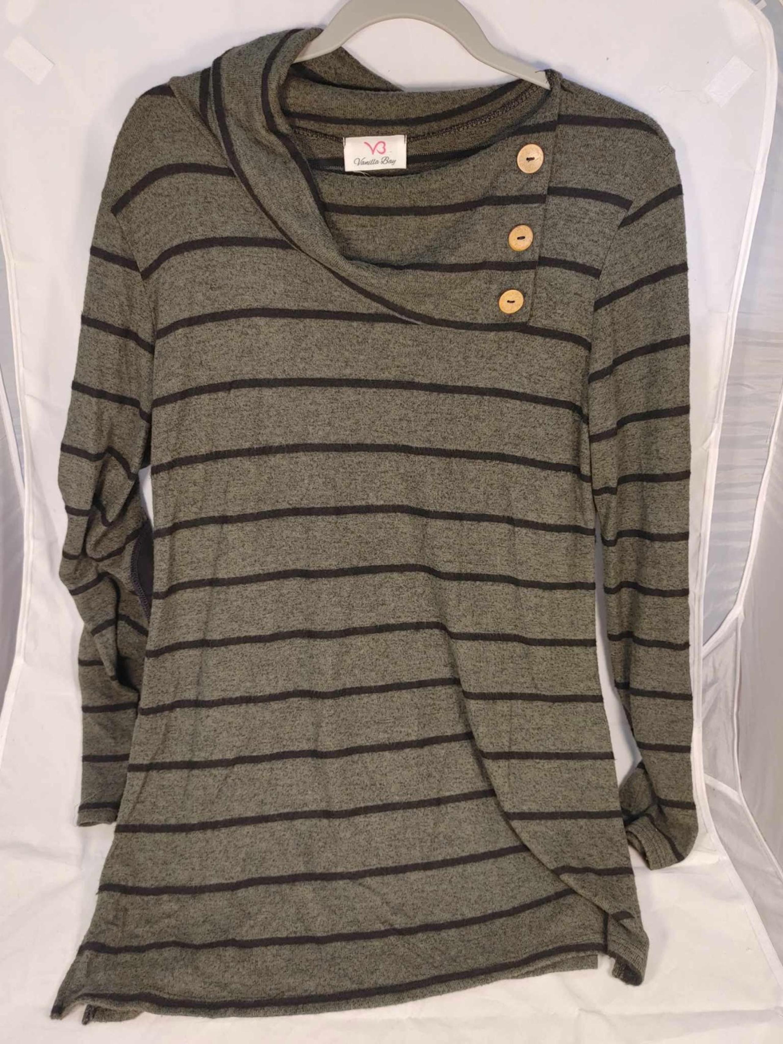 Vanilla Bay Sweater Womens Large Stripes Long