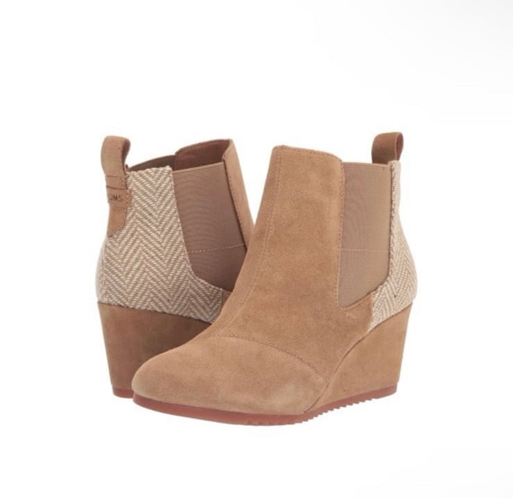 NWT TOMS Bailey Suede Ankle Boots