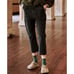 The Great Ranger Pant High Rise Wide Leg Cropped in Black size 27
