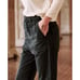 The Great Ranger Pant High Rise Wide Leg Cropped in Black size 27