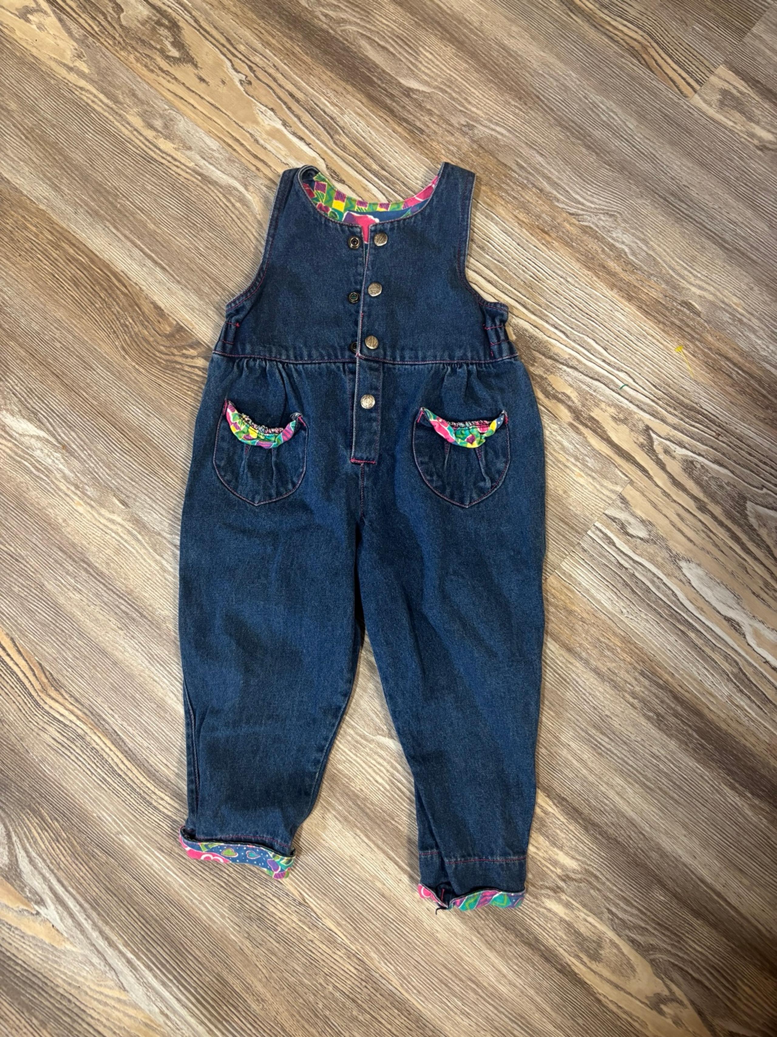 Vintage Girls 2T Sasson Overalls