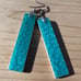 2 Turquoise Ocean Series Rectangle Wood Resin Earrings Handmade Gifts Girls Wom