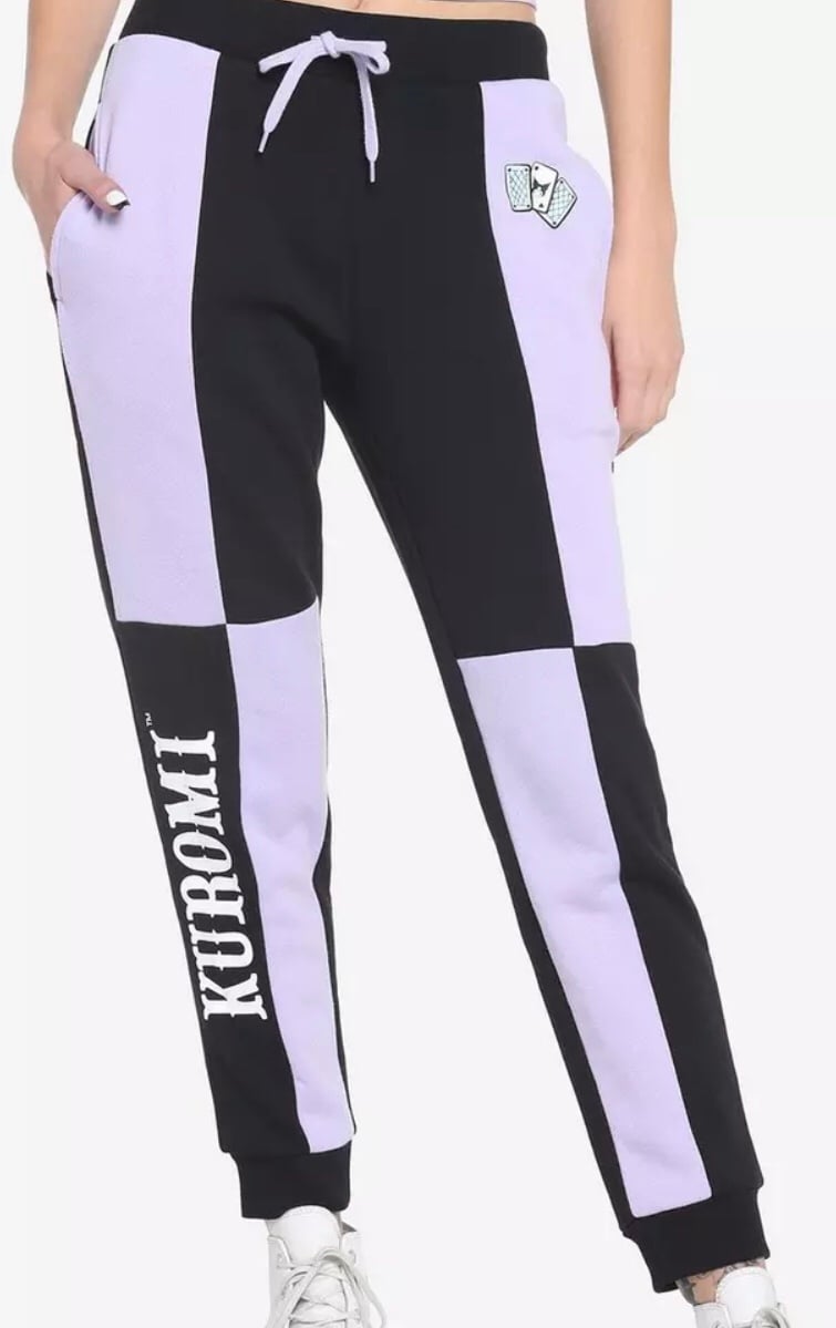 Kuromi Fortune Teller Color-Block Sweatpants