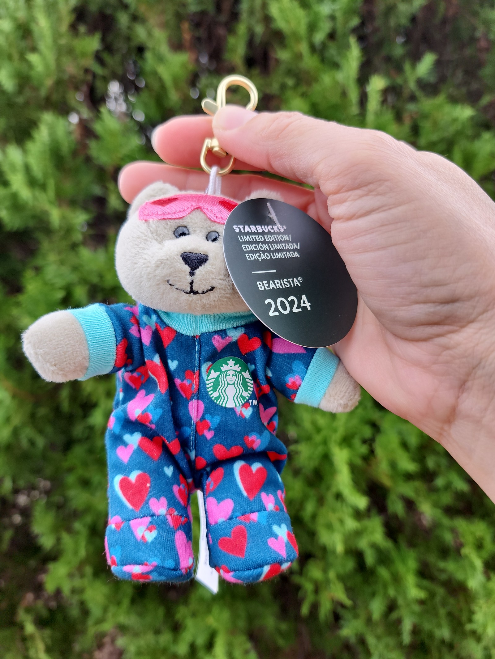 Starbucks México Bearista Plush Keychain limited edition valentines collection