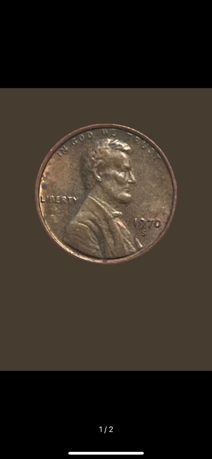 1970 ERROR Lincoln penny