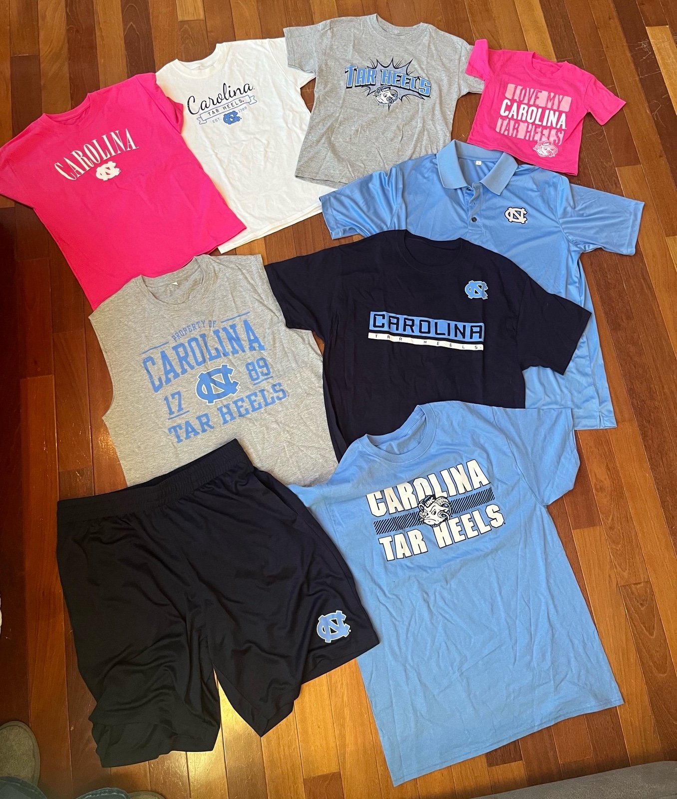 Carolina Tar Heels Clothing