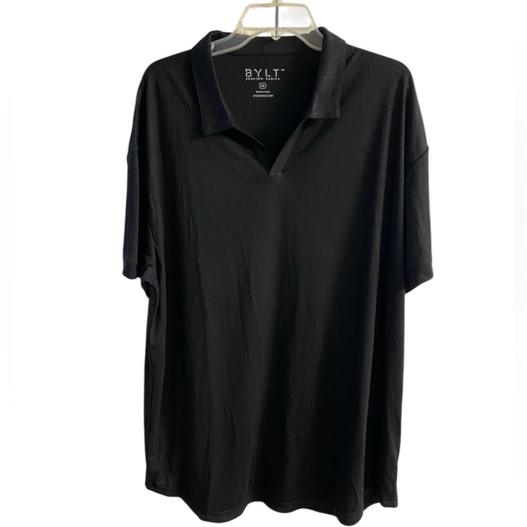 Bylt premium Basics men polo shirt black short sleeve XXL NWOT