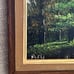 NOEL Original “Mountain River Landscape” Oil painting on Board 6”x15”
