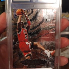 Michael Jordan metal shredders PSA 9