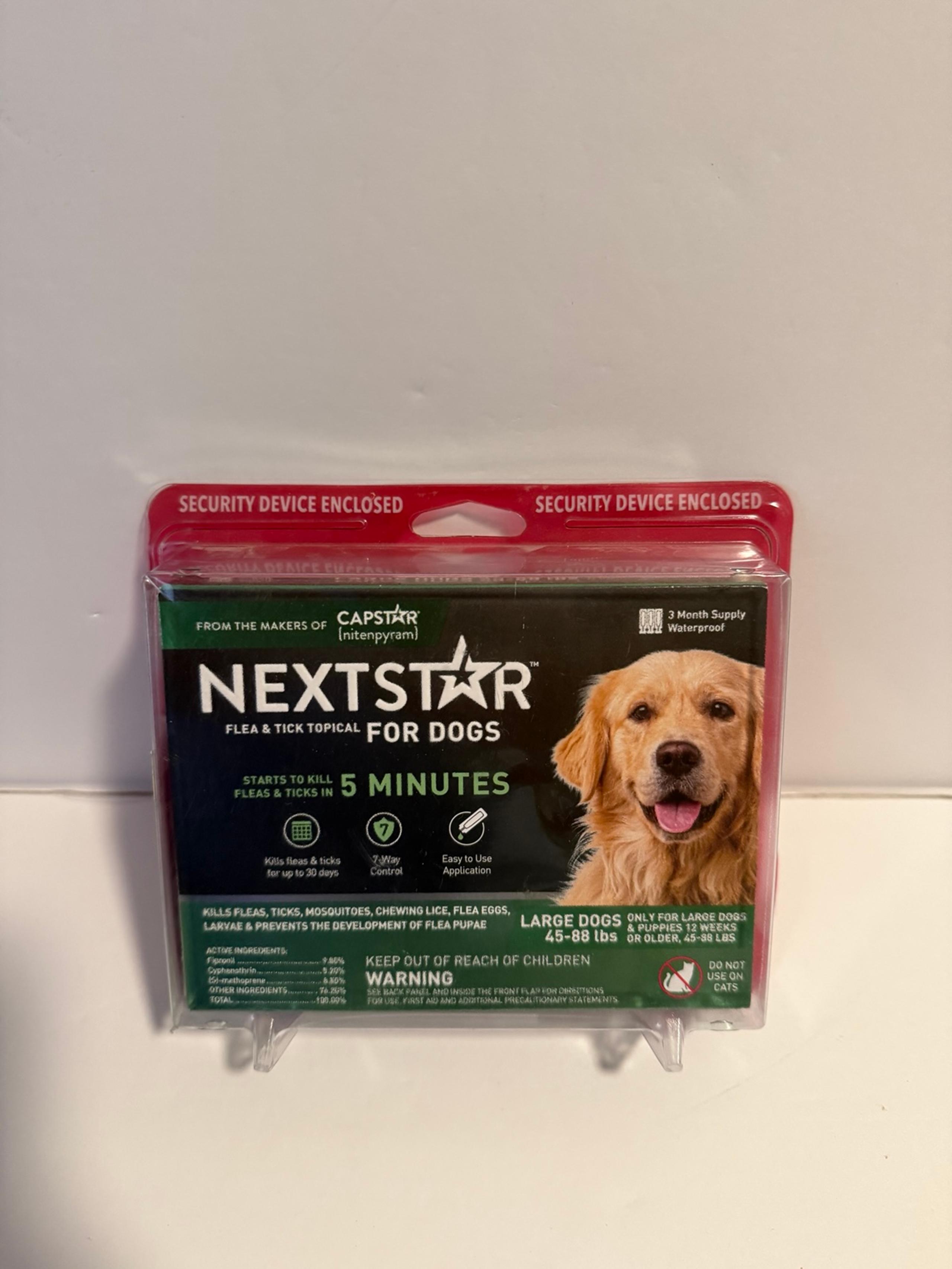 Nextstar Flea n Tick Large Dogs 45-88lbs 3 Month Supply