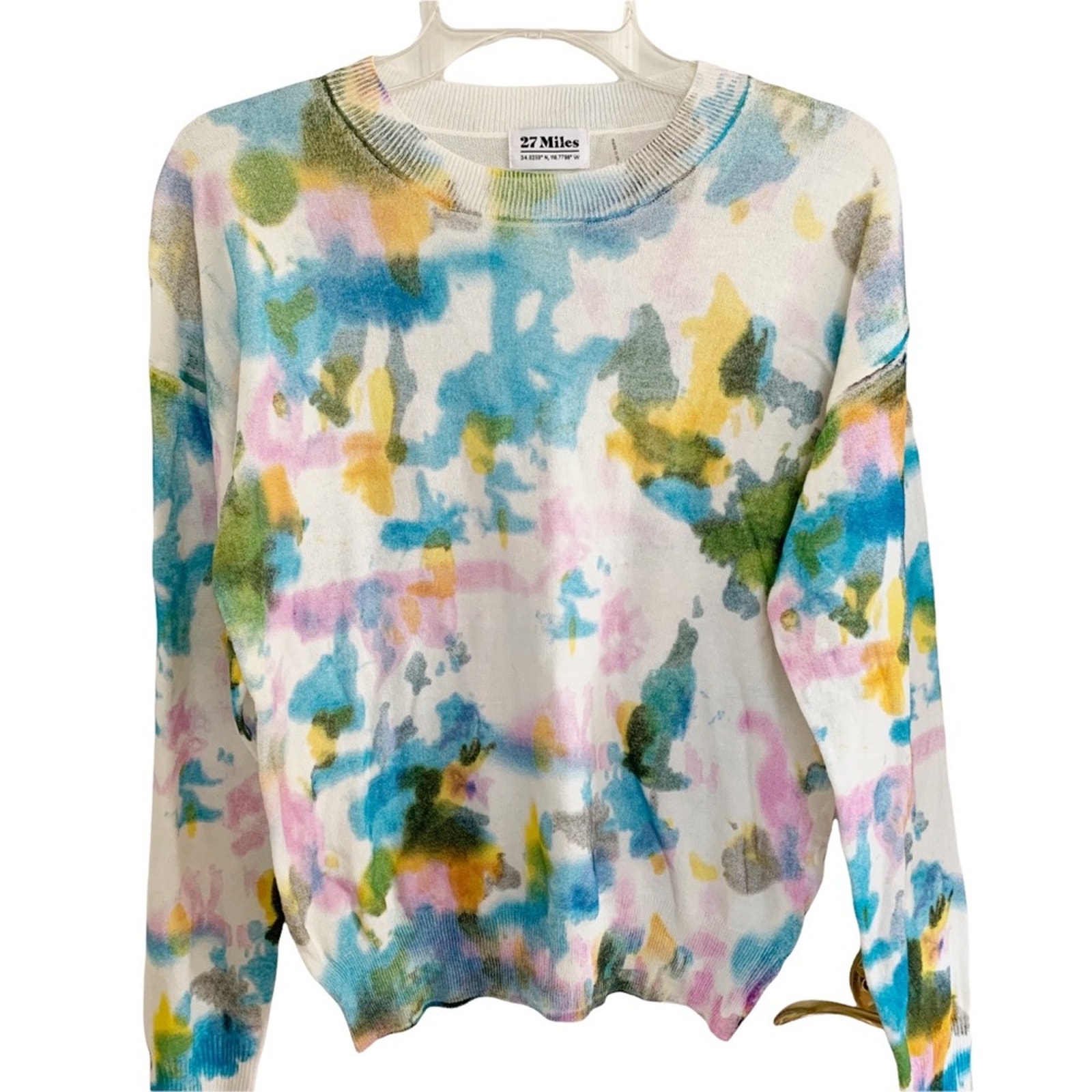 REVOLVE 27 Miles Malibu Multicolor Tie Dye Inspired Sweater XS