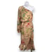 Hemant And Nandita Veena Dress XS Floral Asymmetric One Shoulder Slit Ruffle
