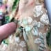 Hemant And Nandita Veena Dress XS Floral Asymmetric One Shoulder Slit Ruffle