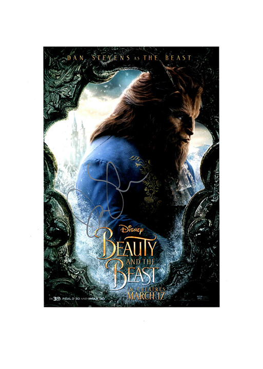Dan Stevens Signed Autographed Beauty And The Beast 10x15 Photo