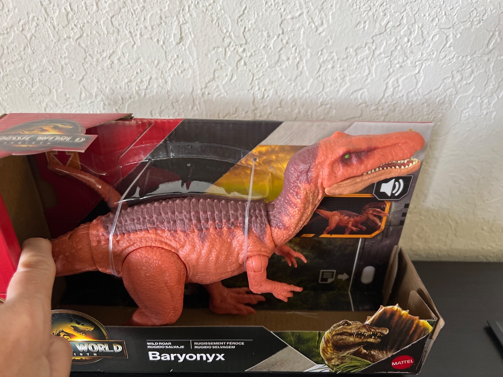 2025 Jurassic World REBIRTH Wild Roar BARYONYX Dinosaur Action Figure Sound NEW