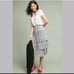 NWT Sz 2 Tiered Polka Dot Midi Skirt