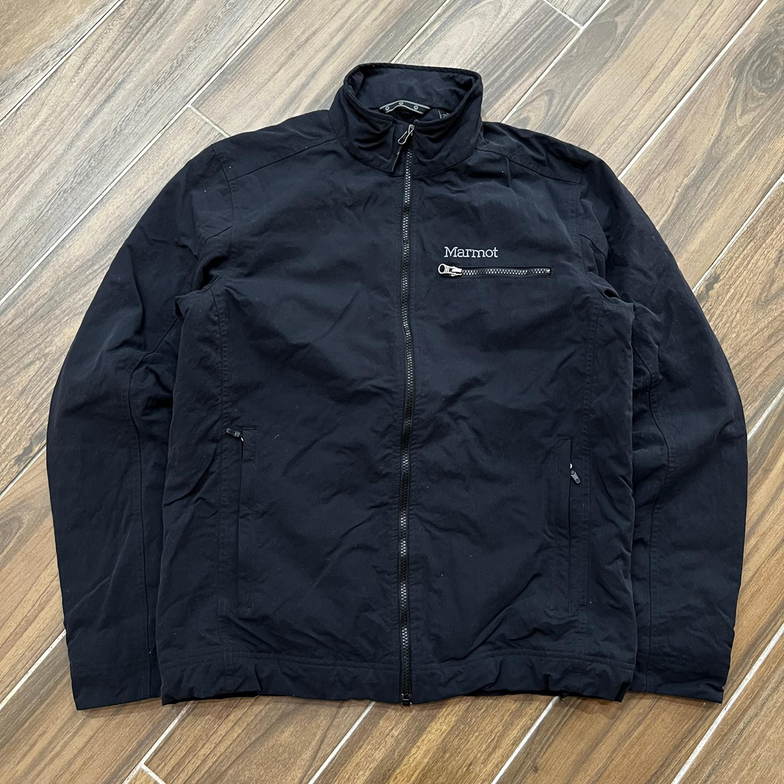 Marmot Jacket Mens Utility Black Soft Shell Full Zip Lined Pockets