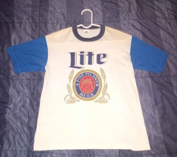 Vintage 1980s RARE Miller lite women's shirt