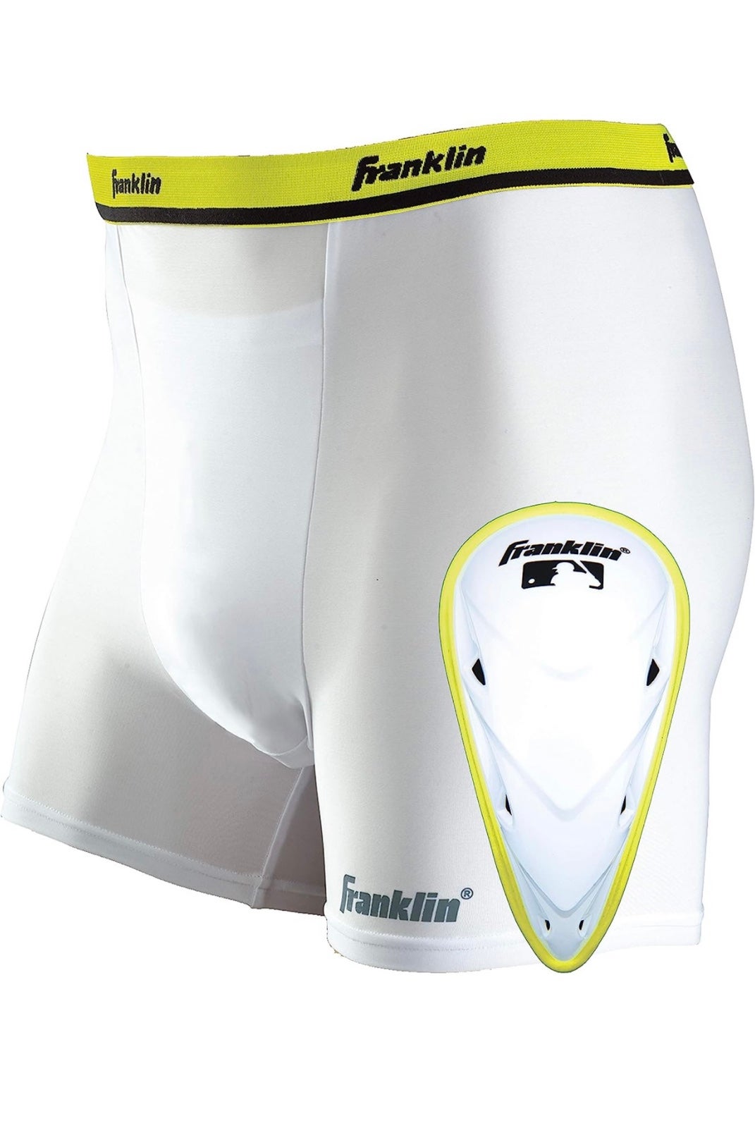 2pk Franklin Sports Baseball Sliding Shorts with Cup Holder Youth Boys
