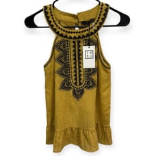 THML Women's Halter Top Embroidered Blouse Size XS