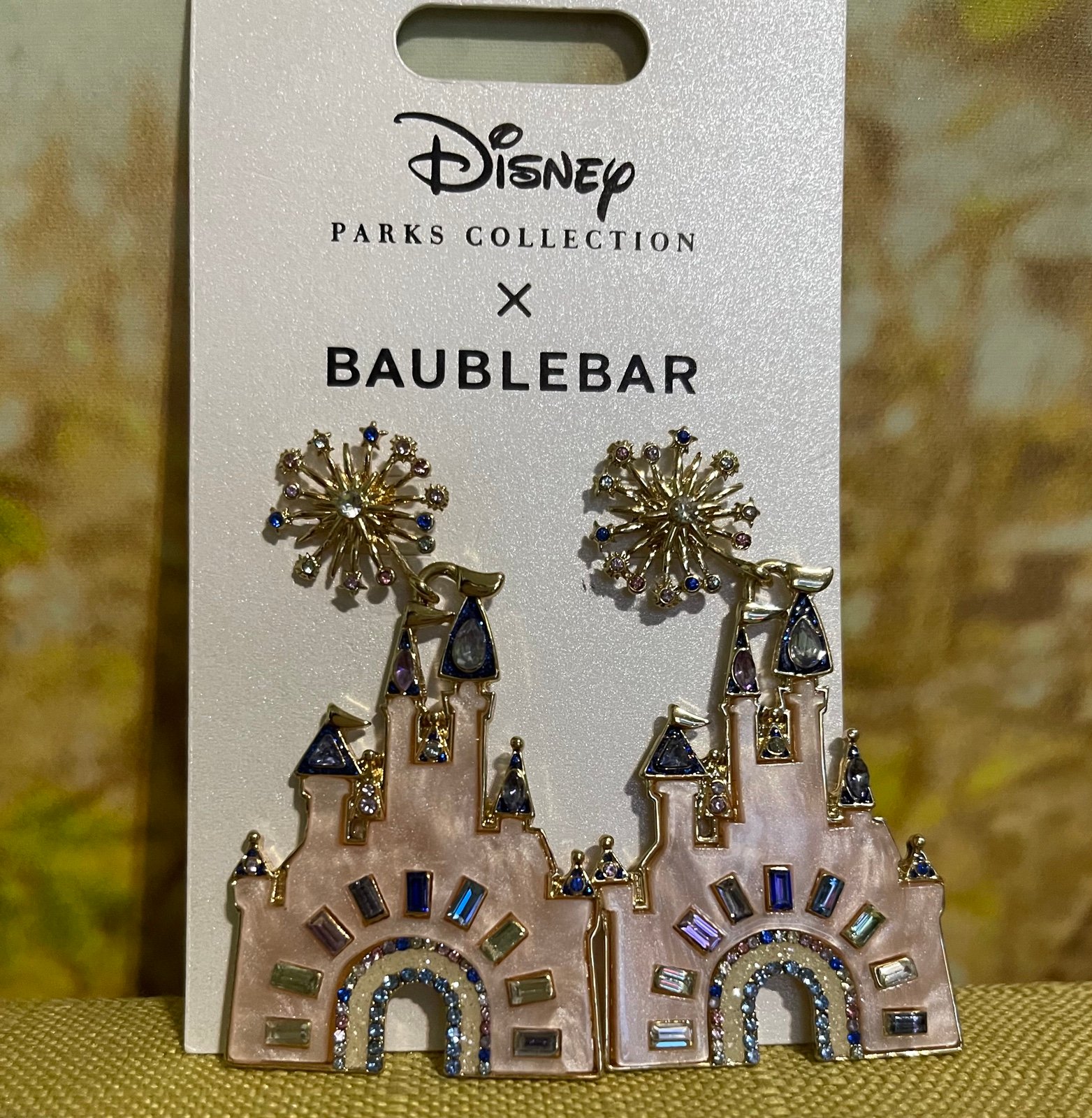 Walt Disney World 50th Anniversary Castle Baublebar Earrings