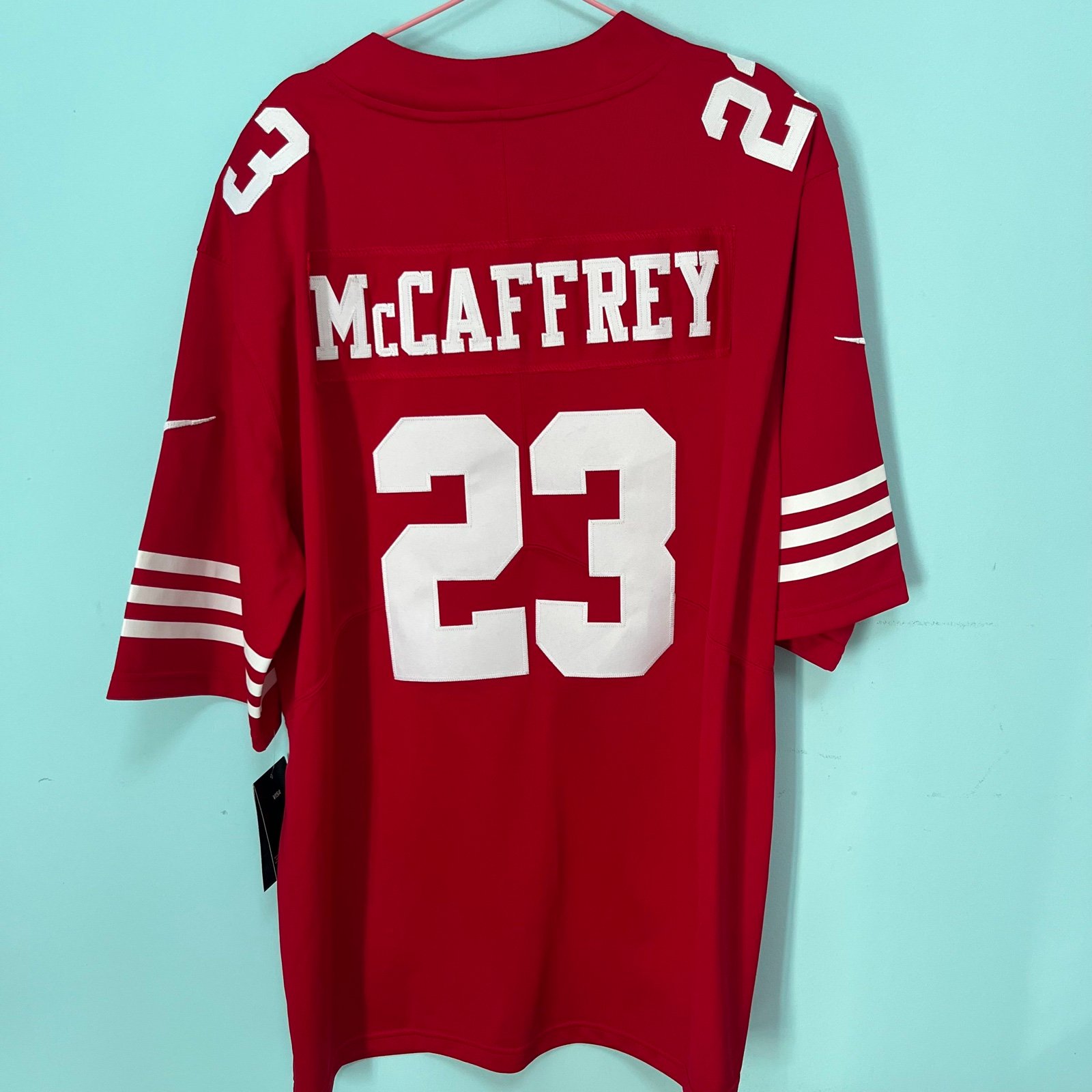 Christian McCaffrey #23 San Francisco 49ers NFL Jersey Red