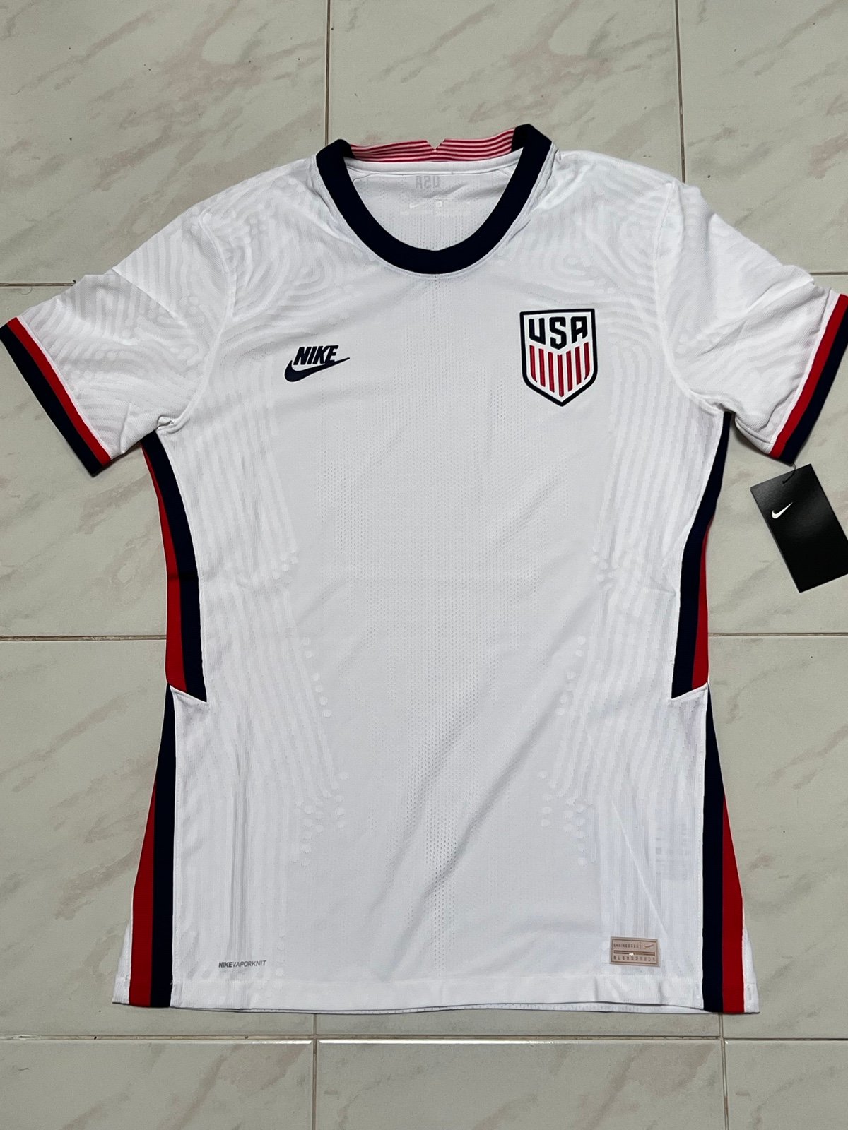 Men M Nike 2020 USA USMNT Home Vapor Match Authentic Soccer Jersey
