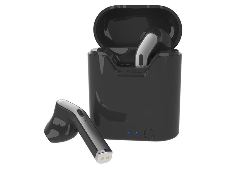 Naxa True Wireless Earphones with Charging Battery Case - Stereo - Black - True